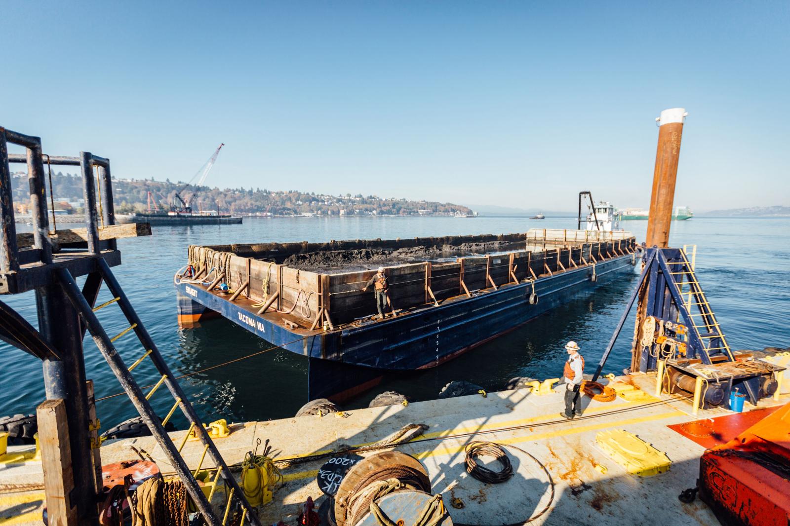 Skagit Flat Deck Barge American Construction Company